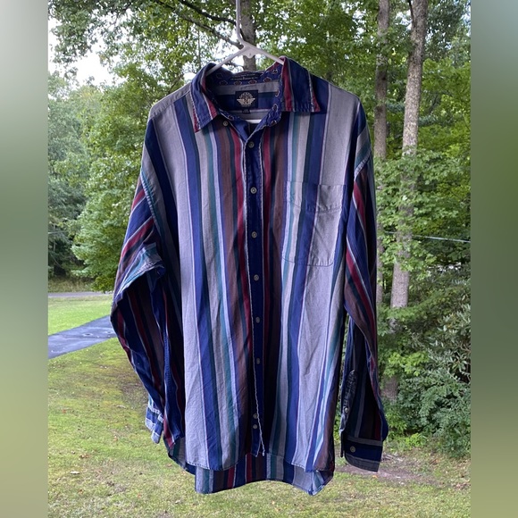 Dockers Men’s Long Sleeve Button Down Shirt Size Large - Picture 4 of 10